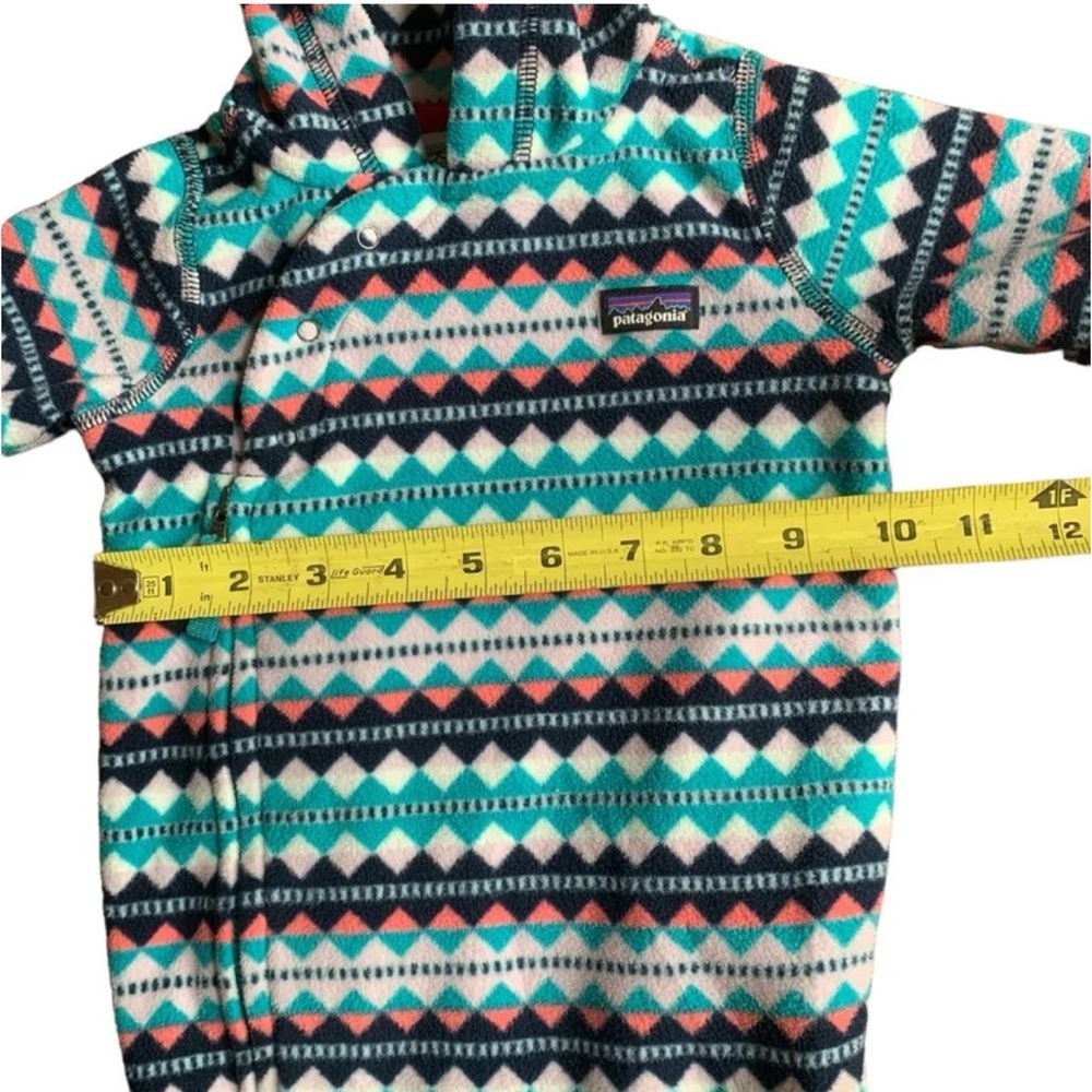 Patagonia Kids Geometric Sweater - Teal and Coral